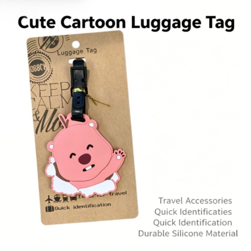 Travel Accessories Girly - Kawaii Pororo Loopy Beaver Luggage Tag,
