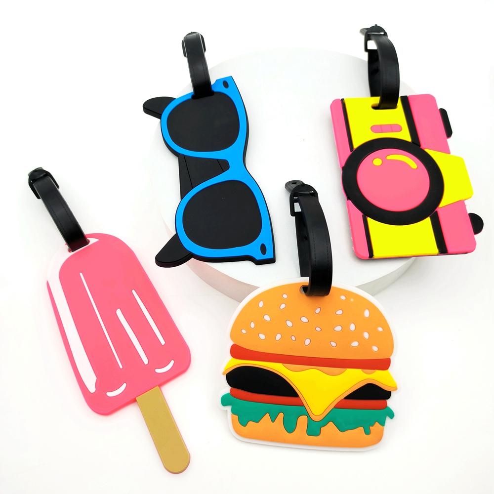 Travel Accessories Name - 1pc Hamburg ice cream luggage tag,