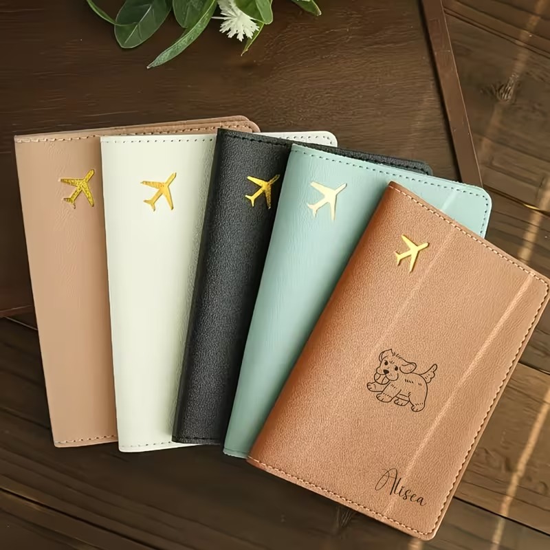 Travel Accessories For Dogs - Custom Passport Cover with a Cute