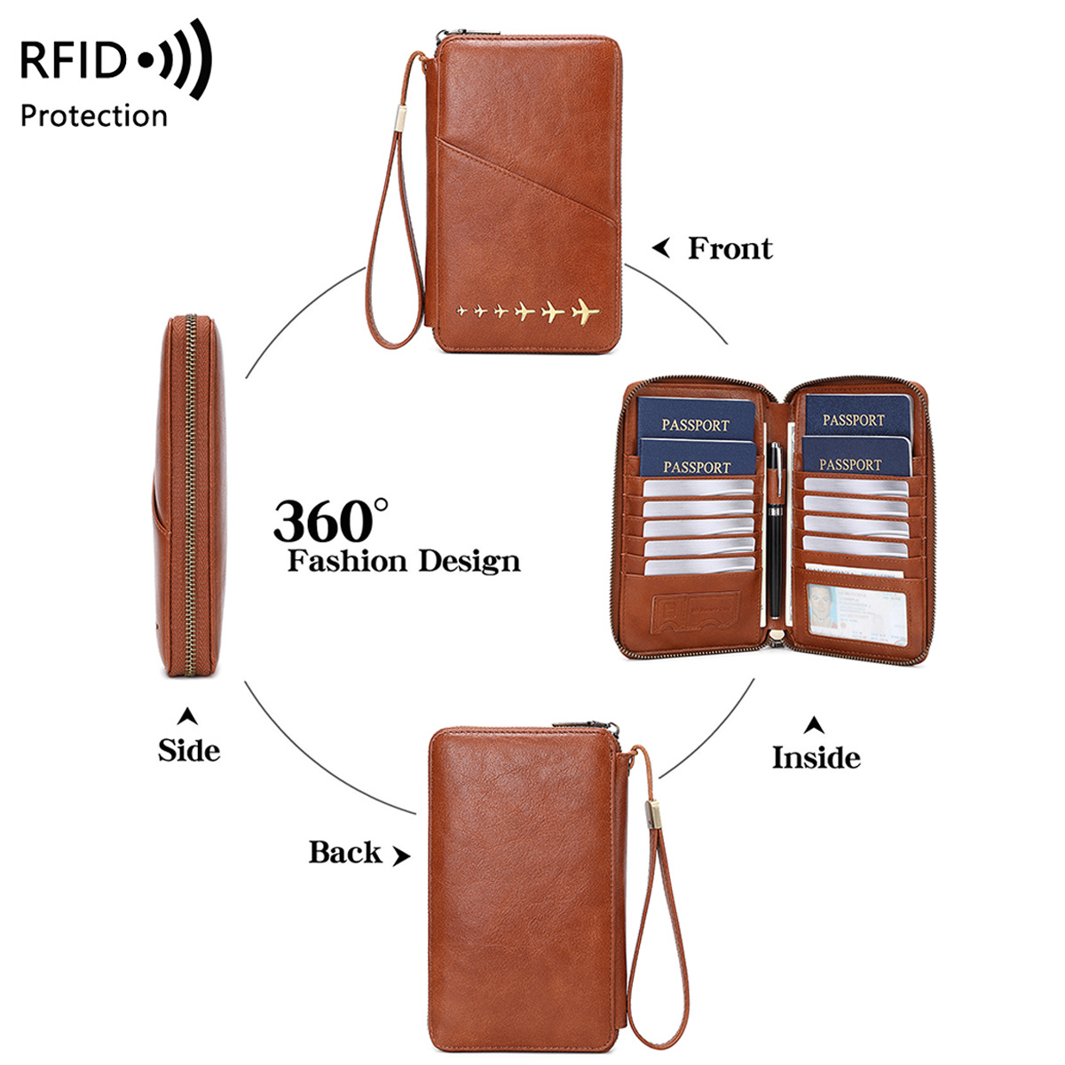 Trendy Airplane Design RFID Bl - огляд і ціна Passport Holder Rfid