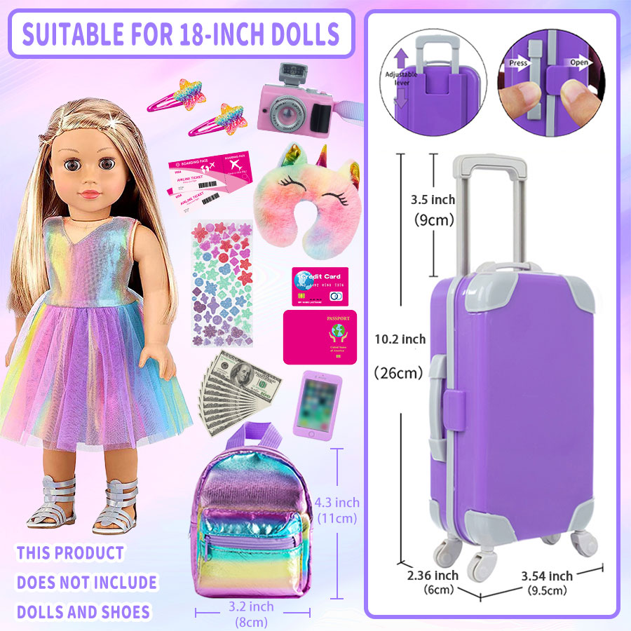 18inch Doll Clothes and Access - огляд і ціна Travel Accessories Teens