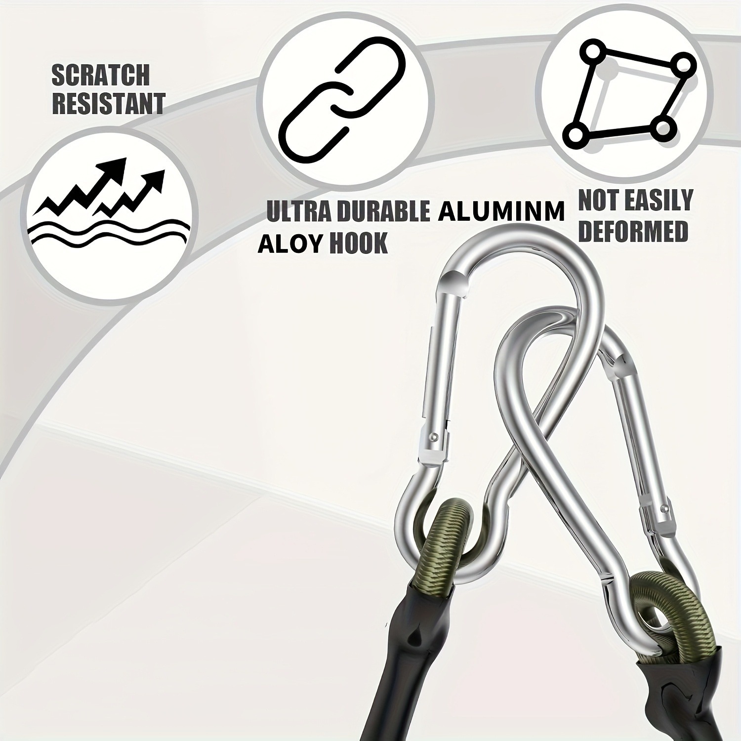 4 Heavy-Duty Rubber Belts with - огляд і ціна Luggage Strap Belt