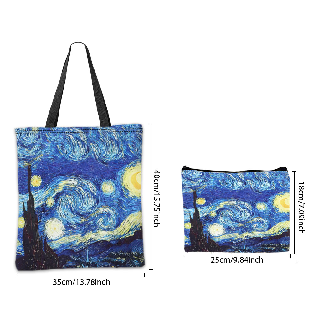Van Gogh Series Tote Bag Cosme - огляд і ціна Travel Accessories Pouch