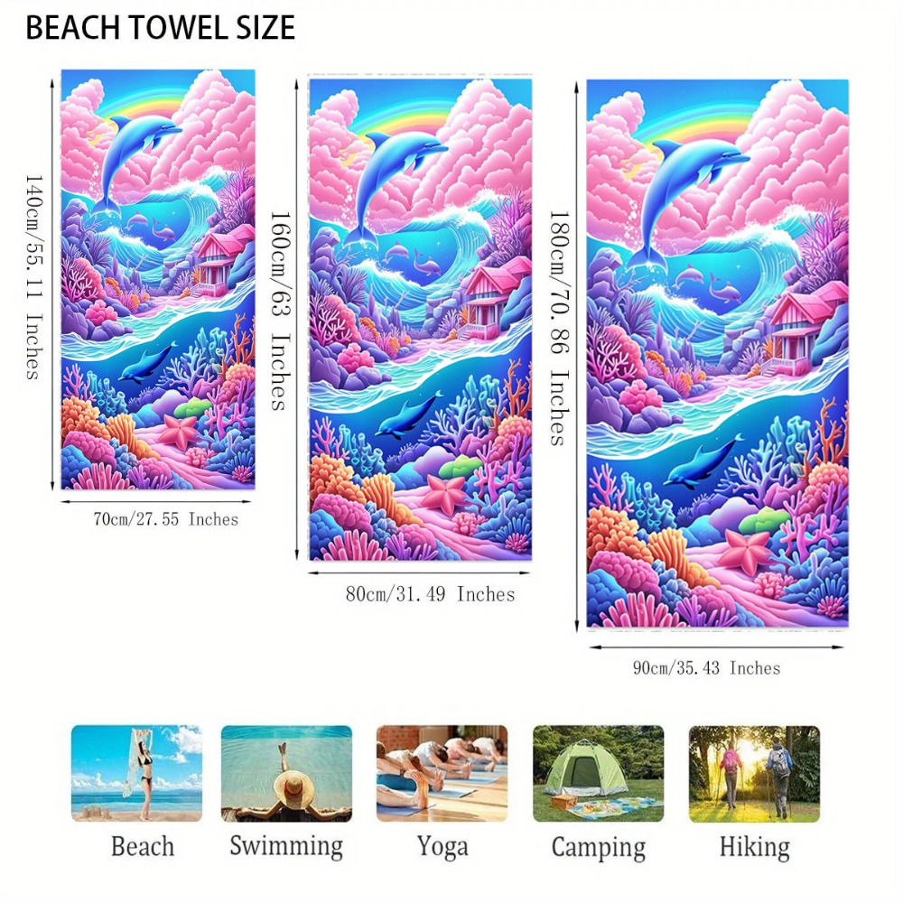 27.5x55inch Blue Ocean Jellyfi - огляд і ціна Travel Towel Quick Dry