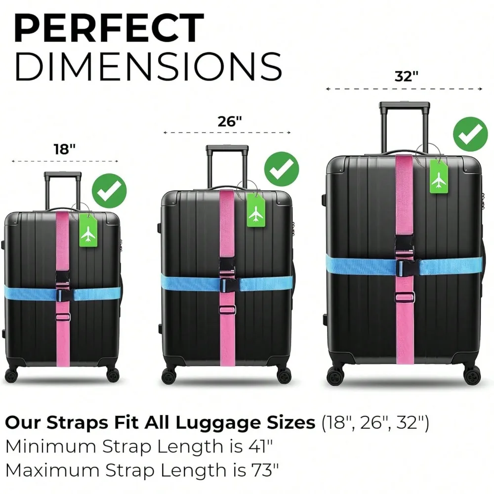 Luggage Strap Set with Luggage - огляд і ціна Luggage Strap Belt