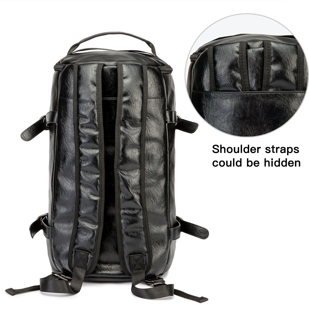 Men Leather Bucket Backpack Mu - огляд і ціна Luggage Strap Belt