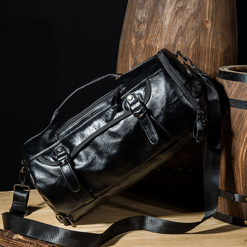 Men Leather Bucket Backpack Mu - огляд і ціна Luggage Strap Belt
