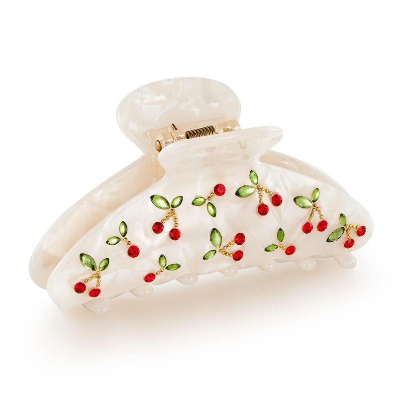 1pc Cherry hair clip, rhinesto - огляд і ціна Quality Travel Accessories