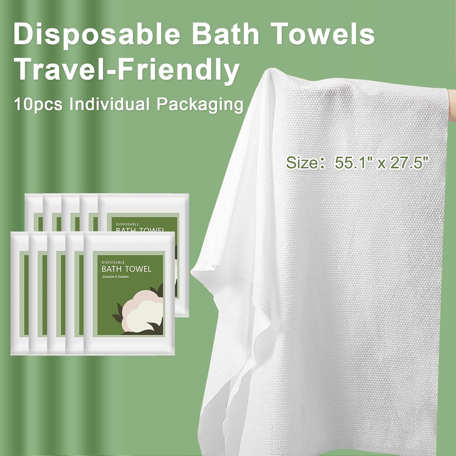 Disposable Bath Towels 10Pcs 5 - огляд і ціна Travel Towel Quick Dry