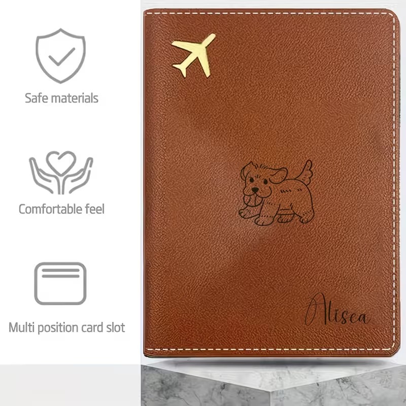 Custom Passport Cover with a C - огляд і ціна Travel Accessories For Dogs