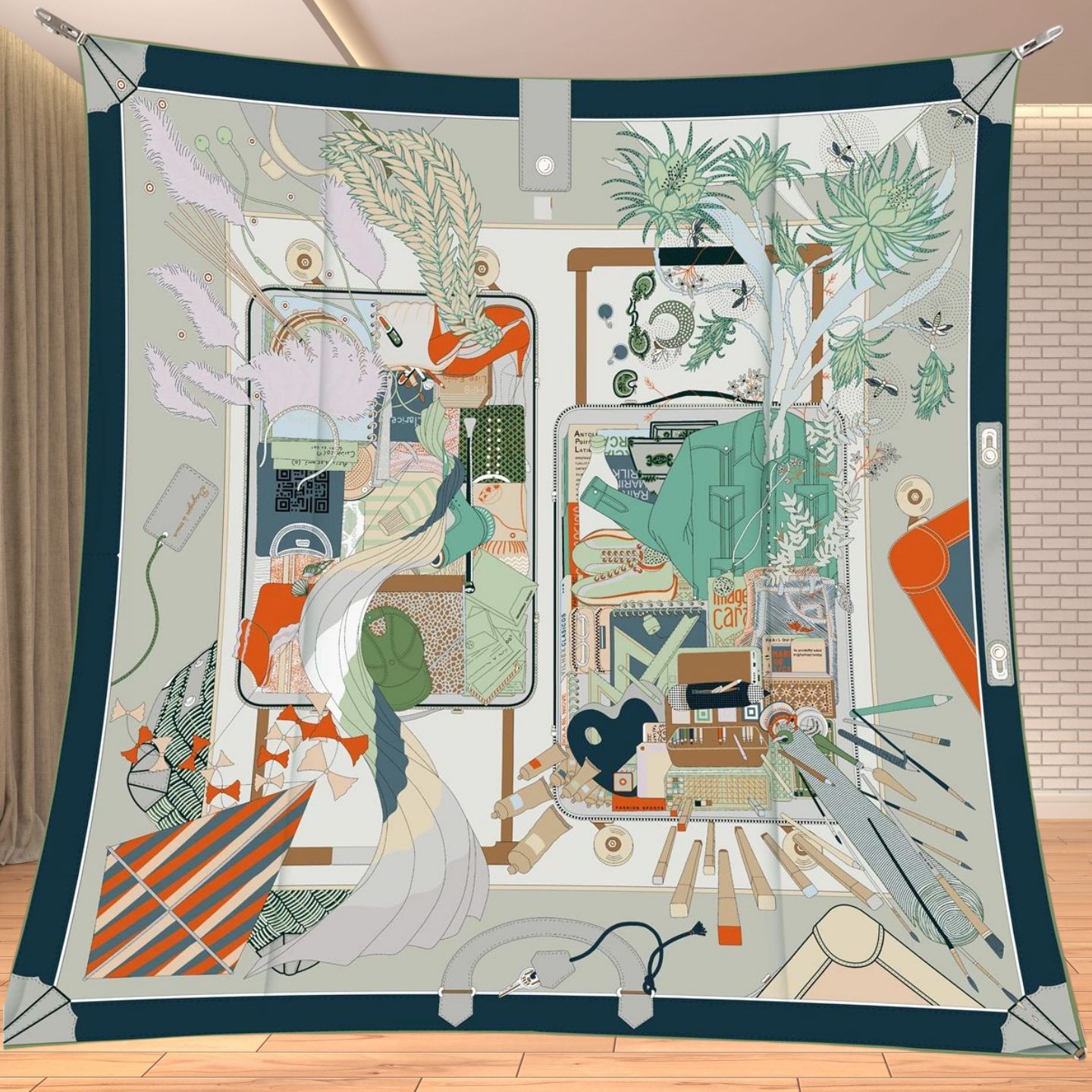 90cm Twill Silk Like Square Sc - огляд і ціна Quality Travel Accessories