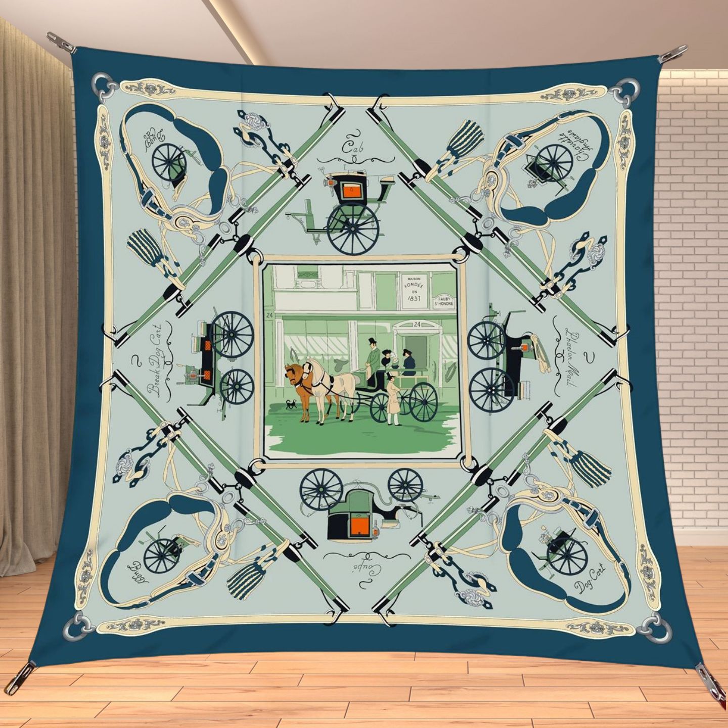 90cm Twill Silk Like Square Sc - огляд і ціна Quality Travel Accessories
