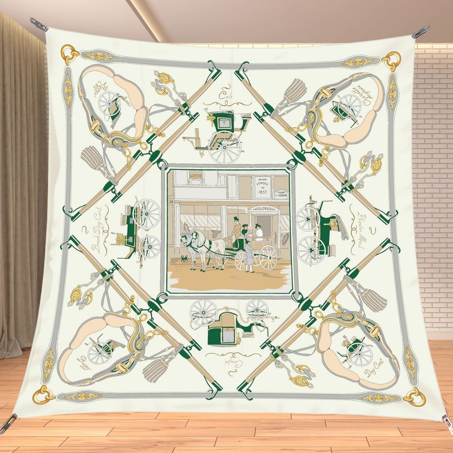 90cm Twill Silk Like Square Sc - огляд і ціна Quality Travel Accessories
