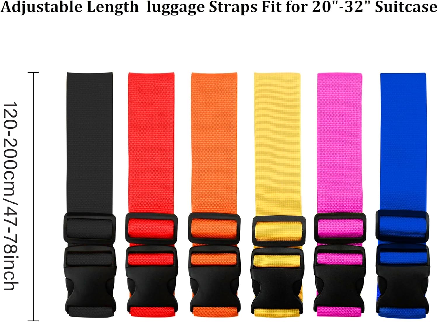 Bright Color Adjustable Luggag - огляд і ціна Luggage Strap Belt
