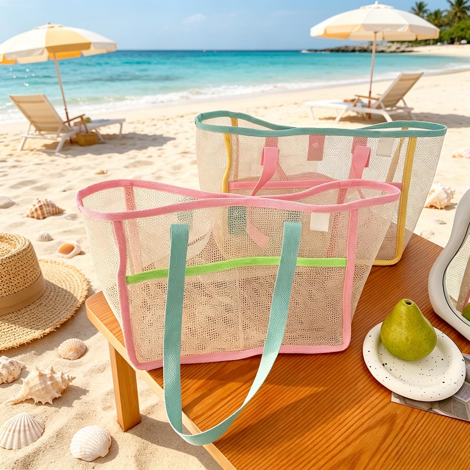 Beach Bags for Women Colorful  - огляд і ціна Travel Accessories Pouch