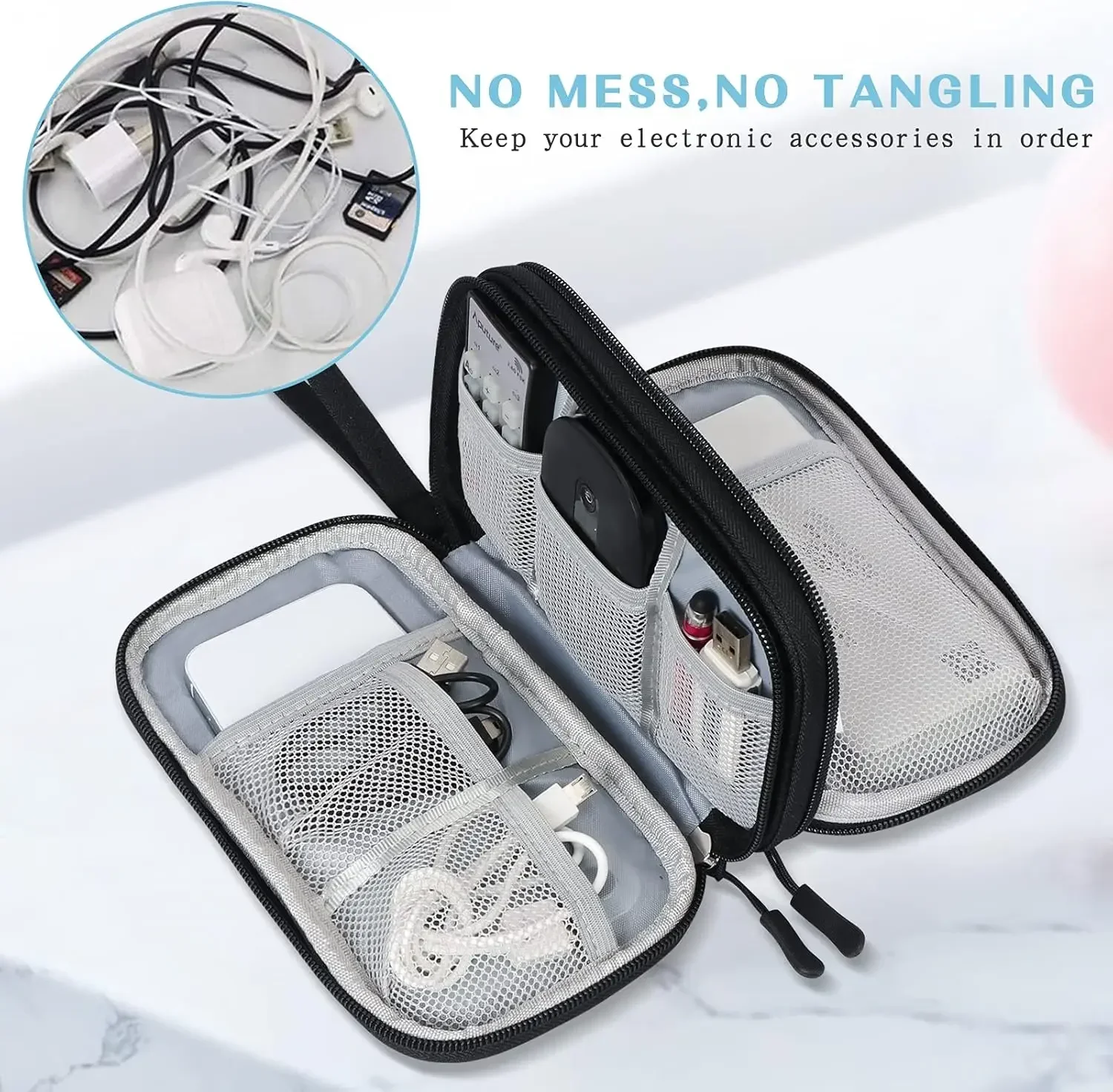 Travel Cable Bag Portable Digi - огляд і ціна Travel Accessories Pouch