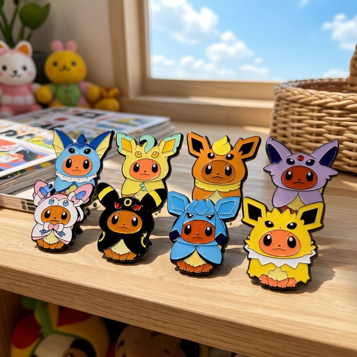Kawaii Pokemon Anime Eevee Cos - огляд і ціна Travel Accessories Girly