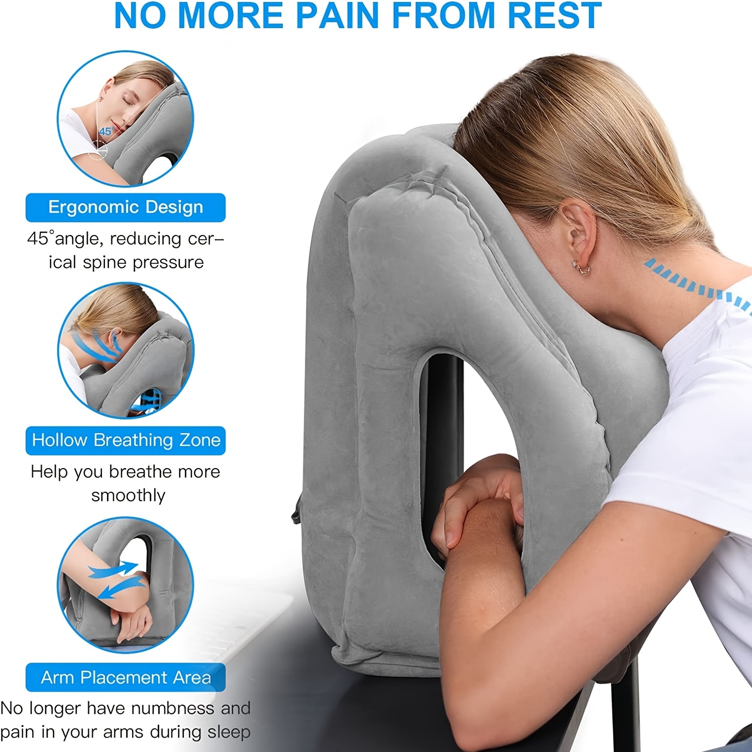 Inflatable Travel Pillow,Trave - огляд і ціна Travel Accessories Long Haul