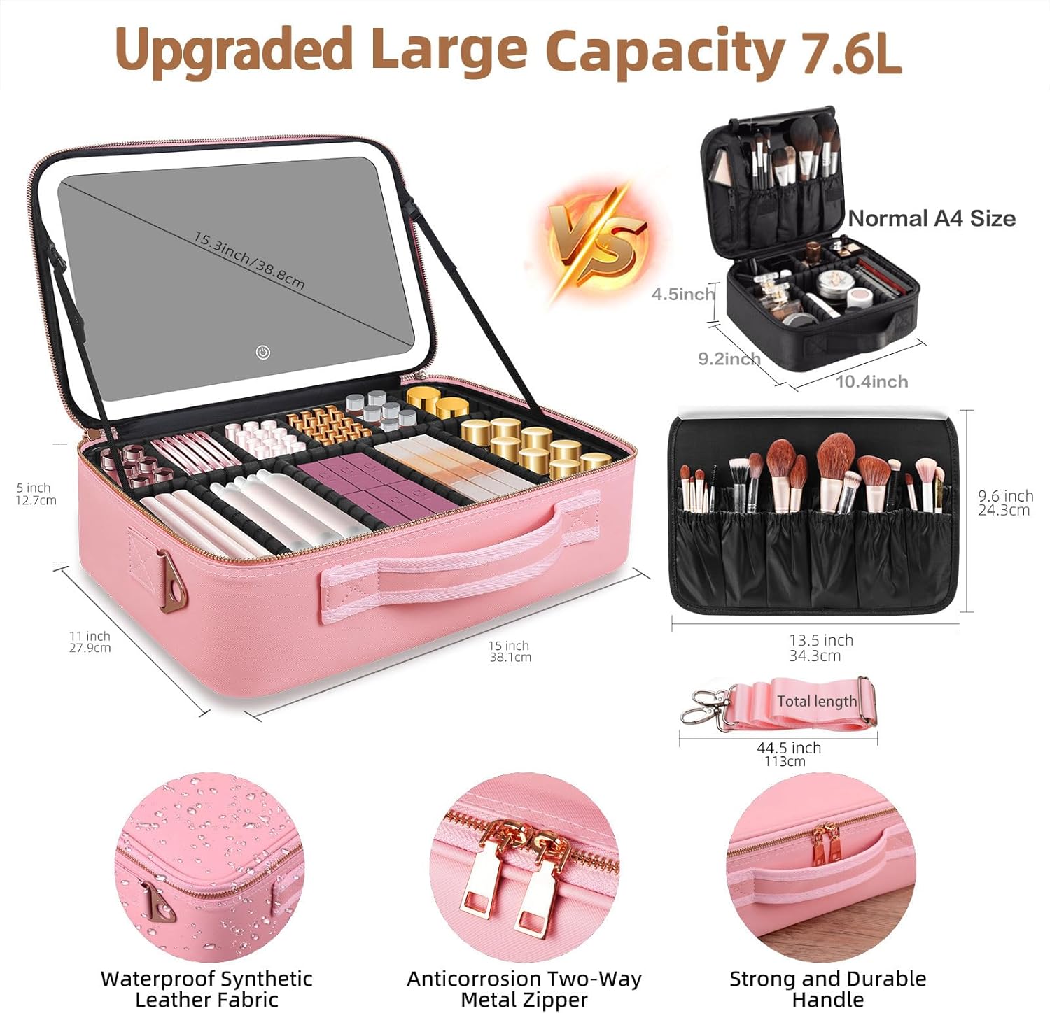 Large Capacity Makeup Bag 15'' - огляд і ціна Travel Z
